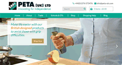 Desktop Screenshot of peta-uk.com