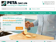 Tablet Screenshot of peta-uk.com